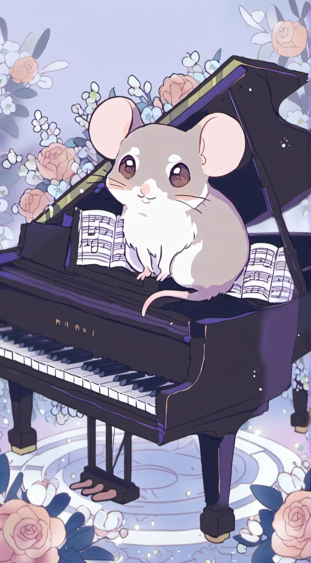 ai character: Piano tutor background