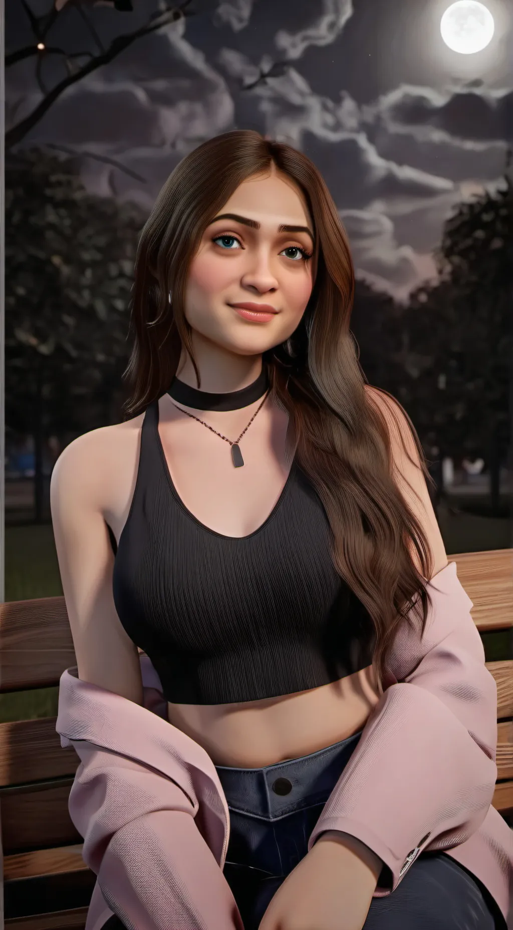 ai character: Hania  background