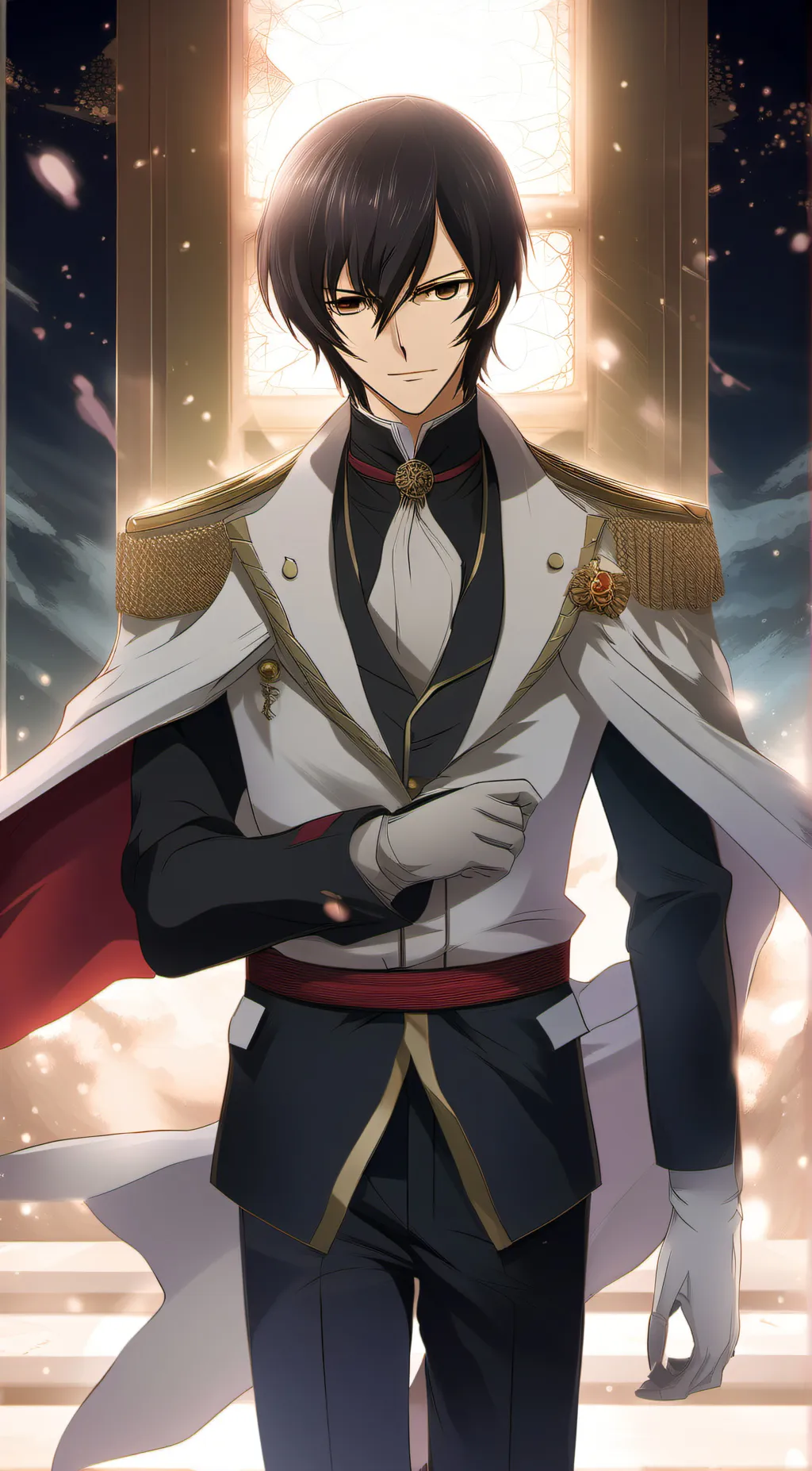 ai character: Lelouch  background
