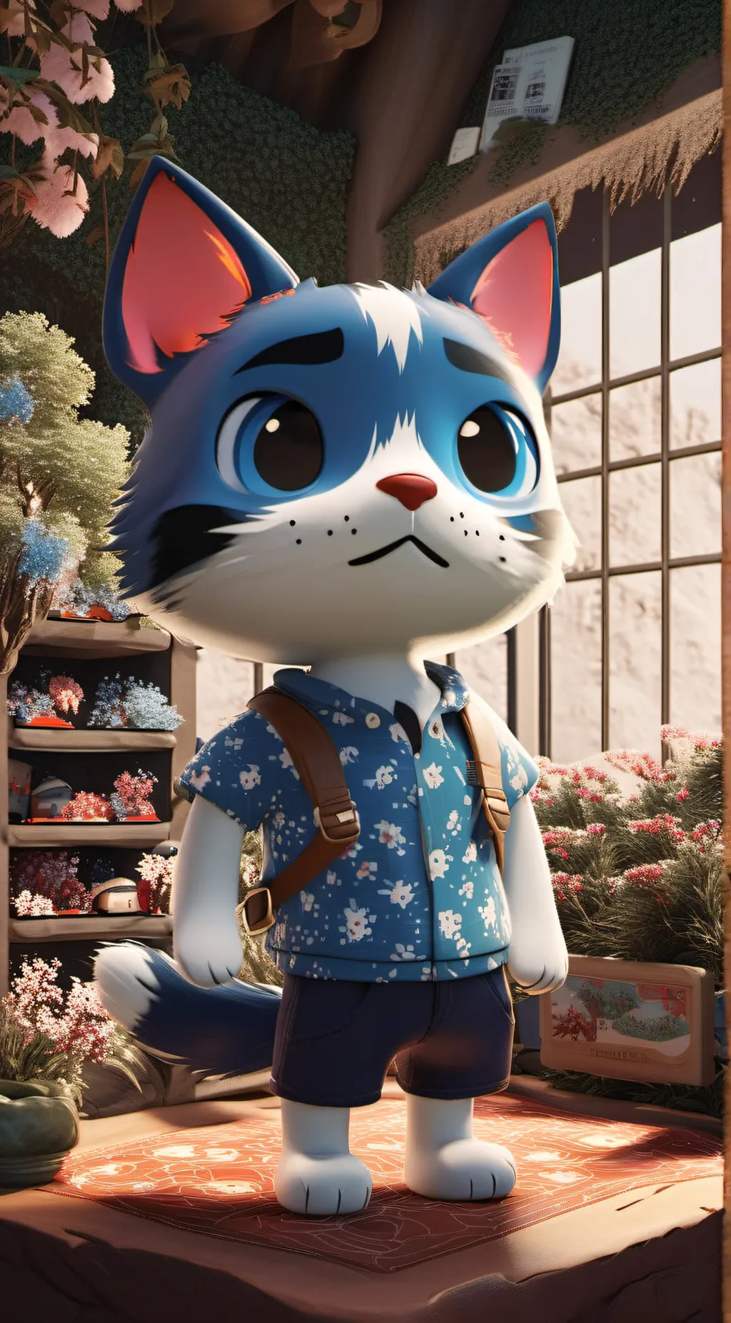 ai character: Cat background