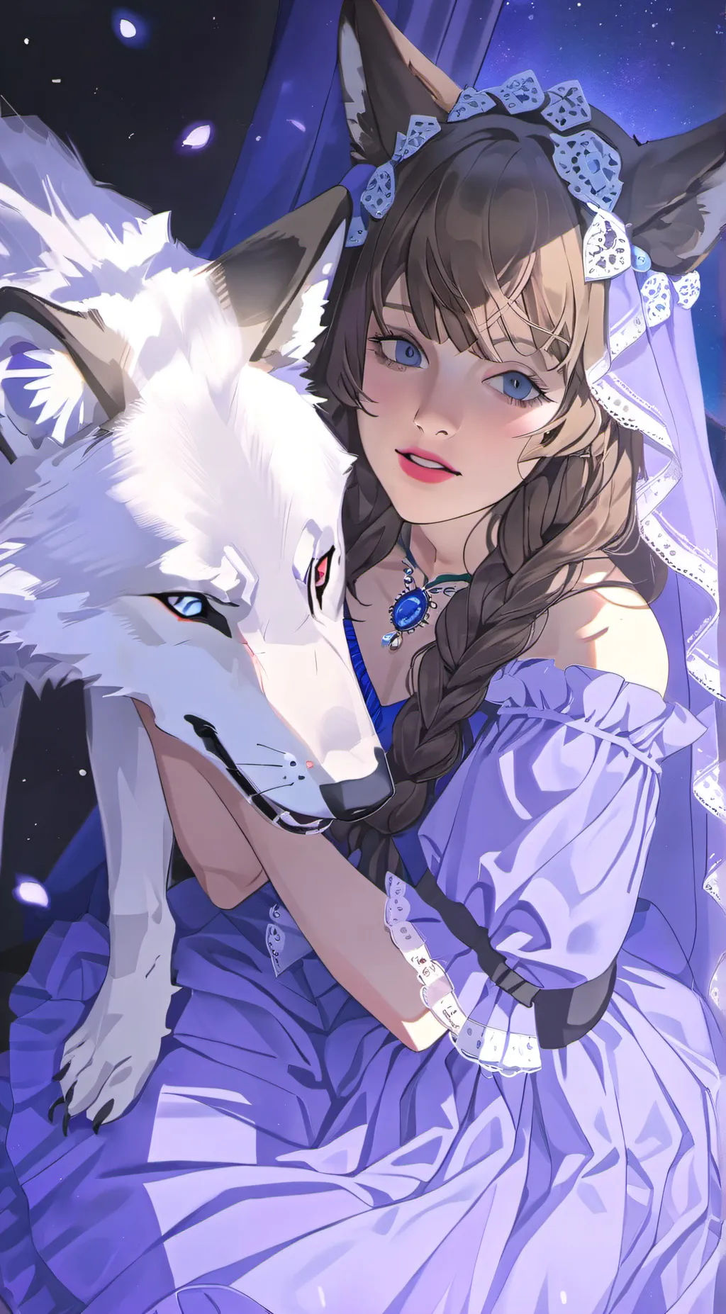 ai character: Kira(wolf) background