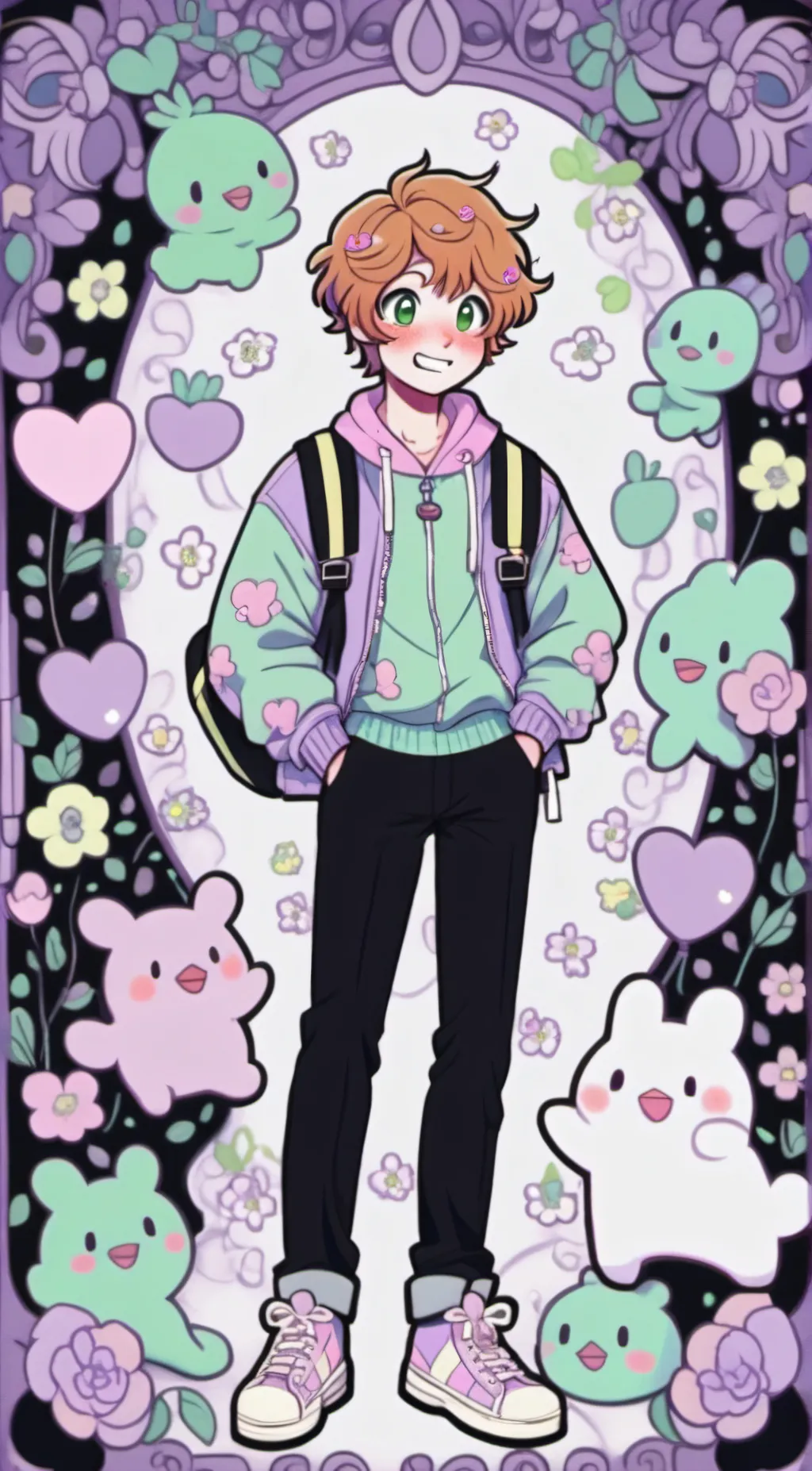 ai character: Fritz smith🦊🧡 background