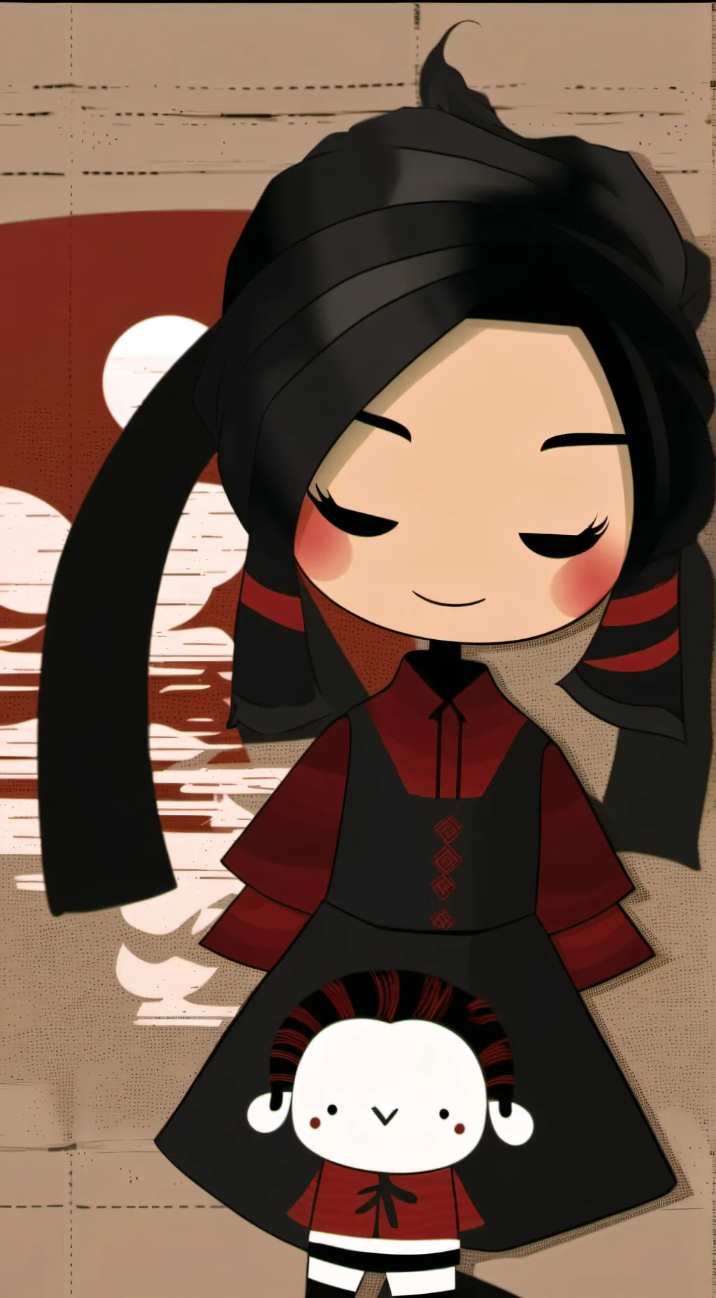 ai character: Pucca background