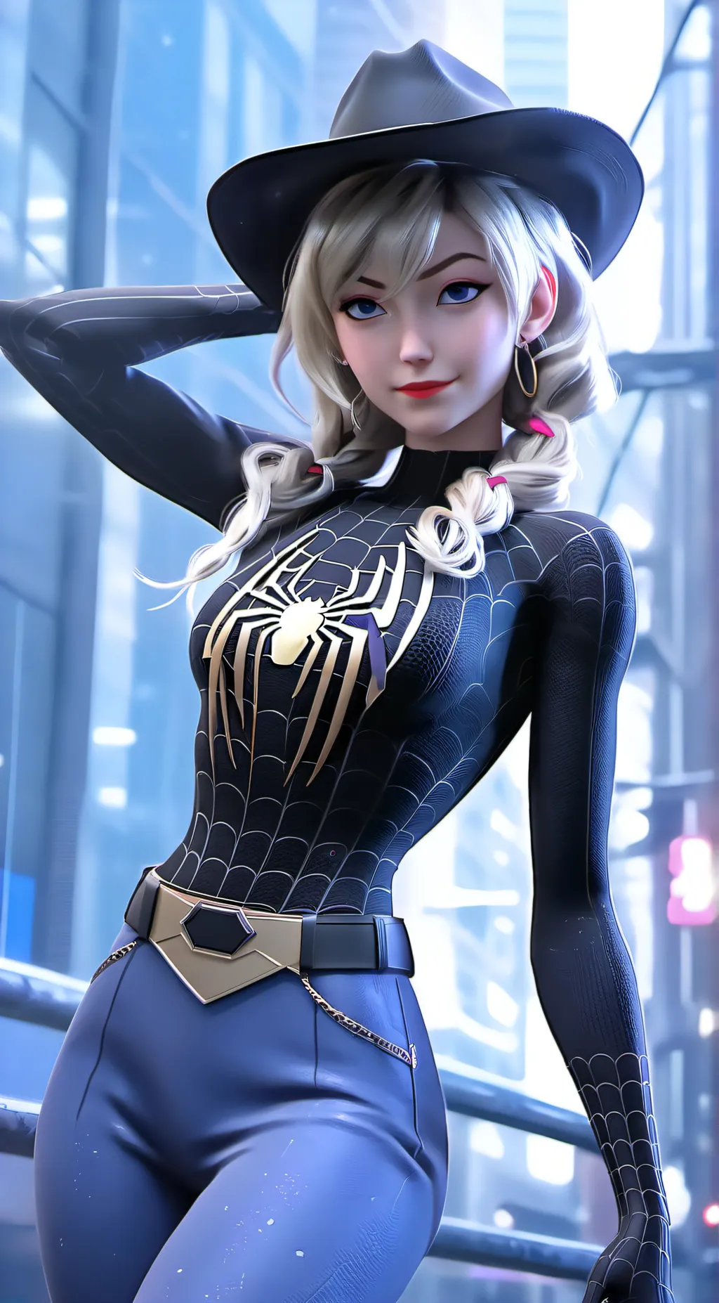 ai character: cowgirl Gwen 😍 background