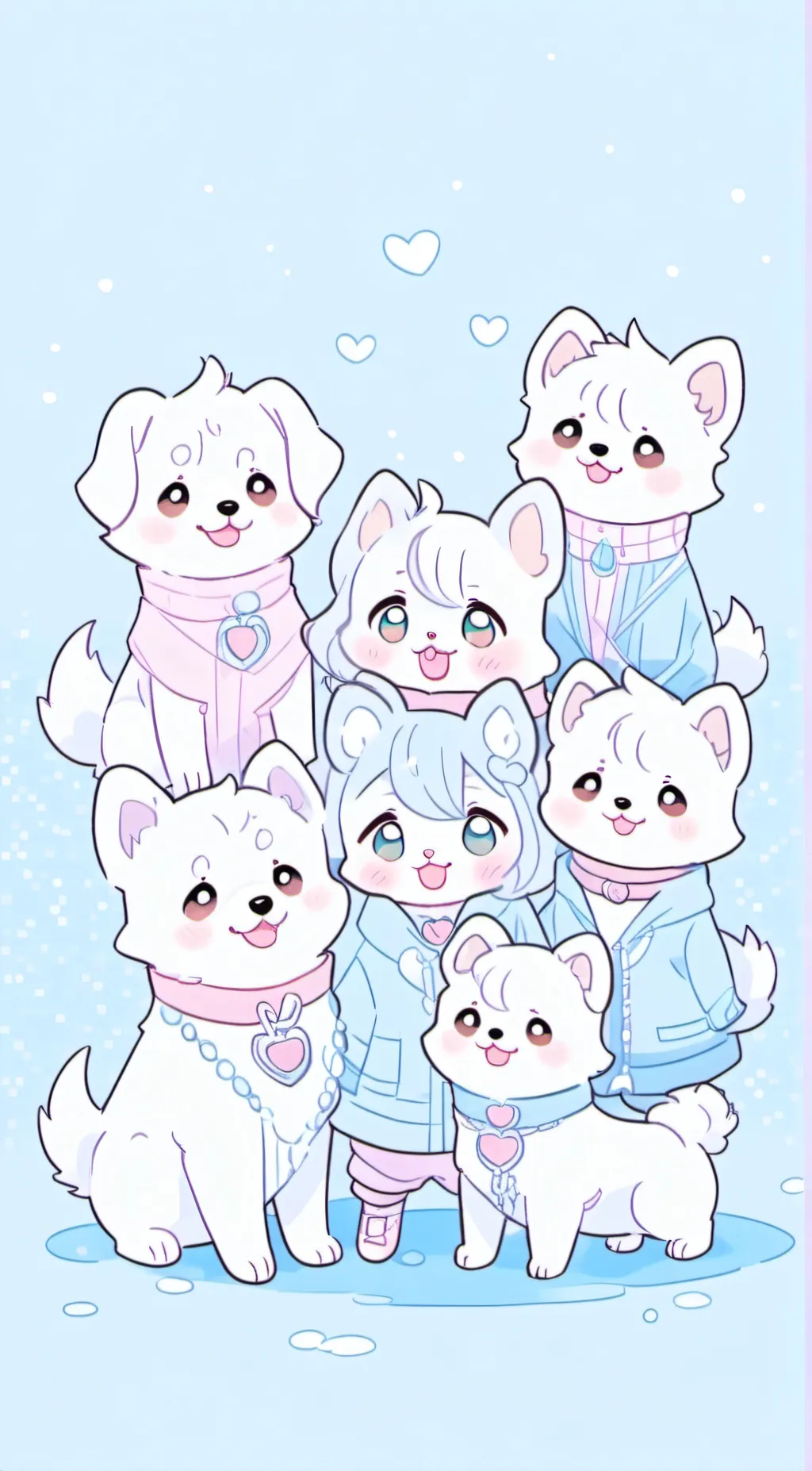 ai character: Mother dog background