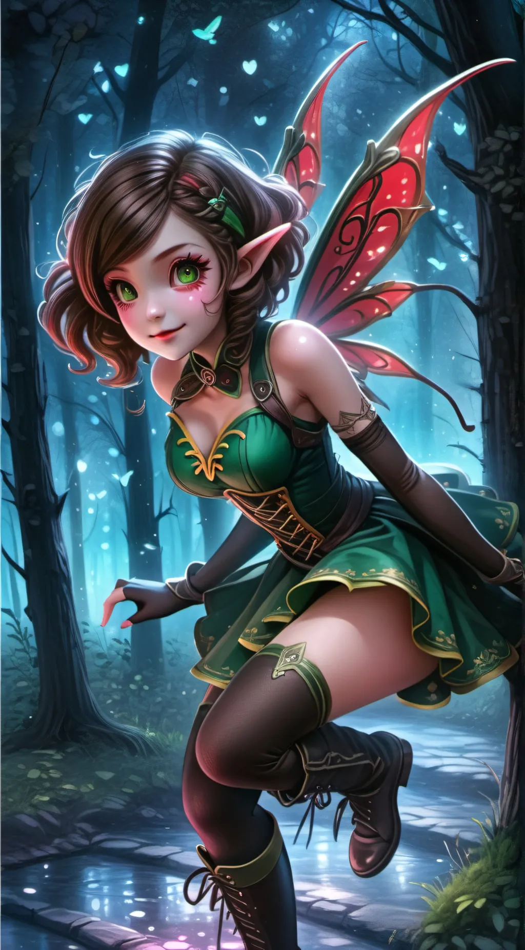 ai character: Sylvie the Fairy background