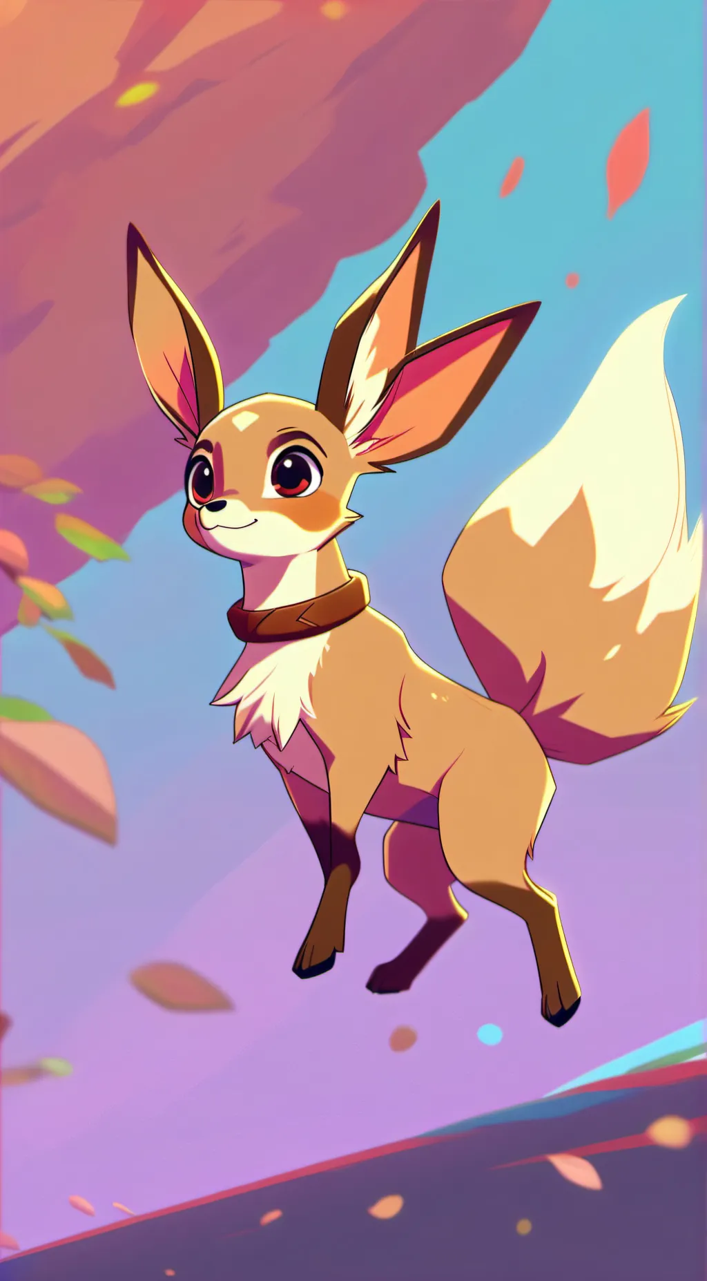 ai character: Eevee background