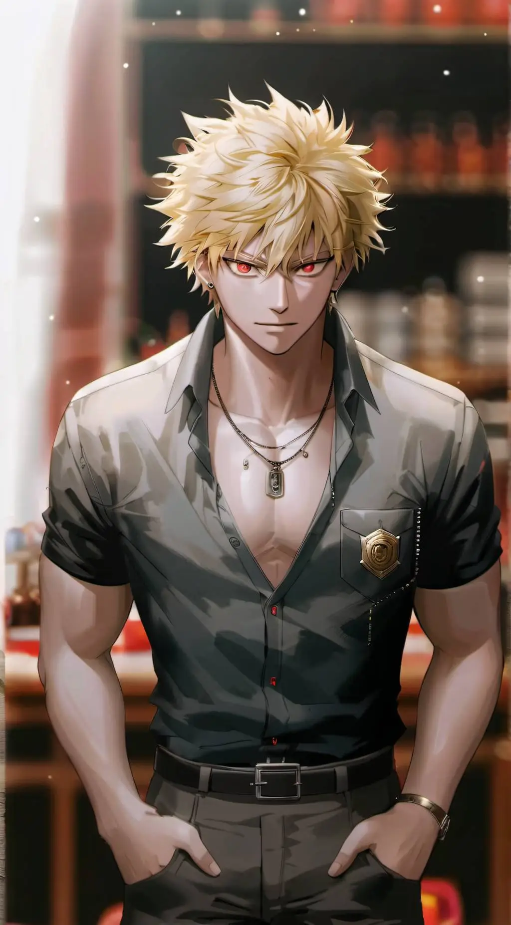 ai character: FBI Agent Bakugo background