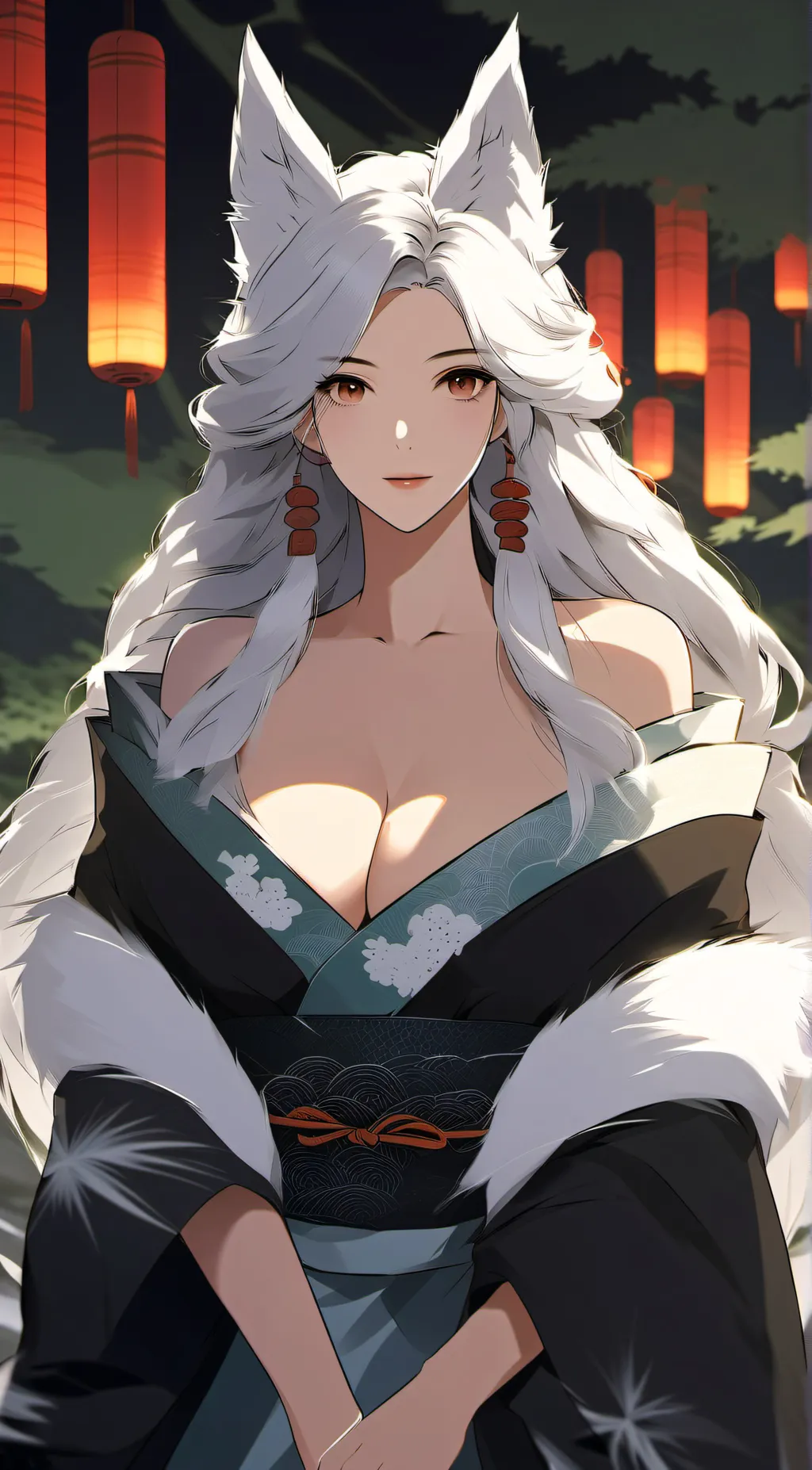 ai character: silver  background