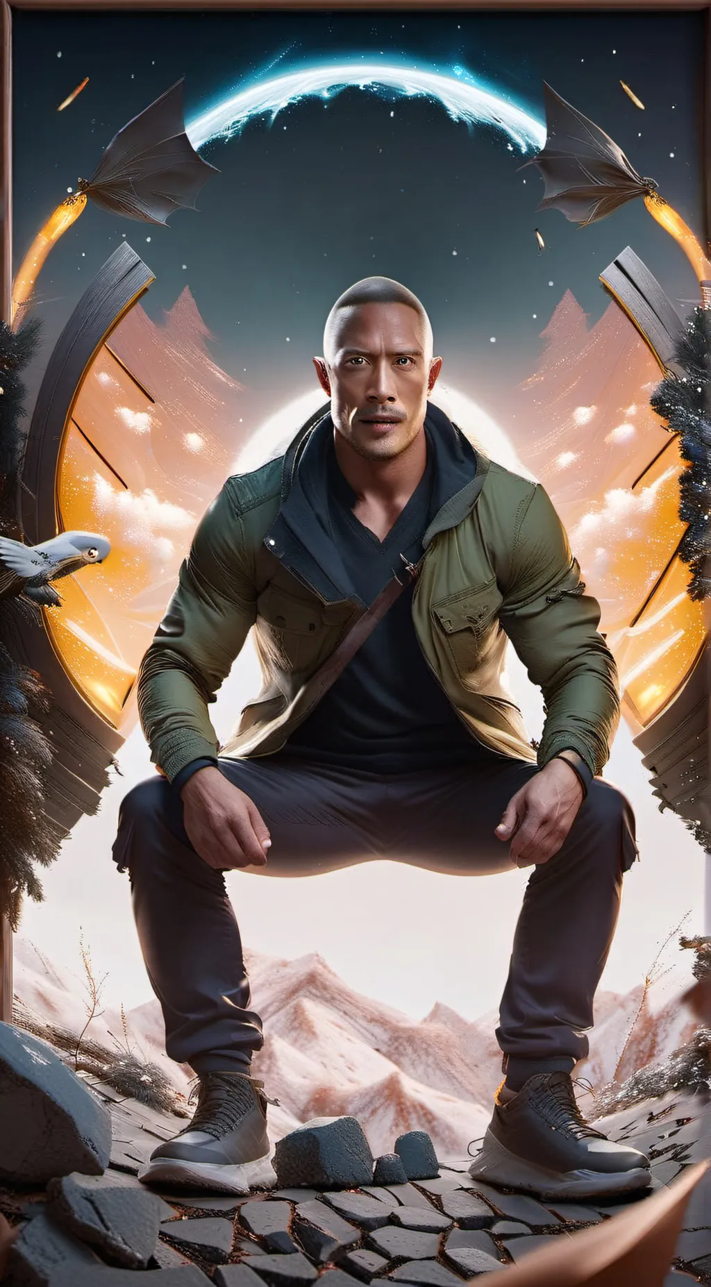 ai character: Buddha background