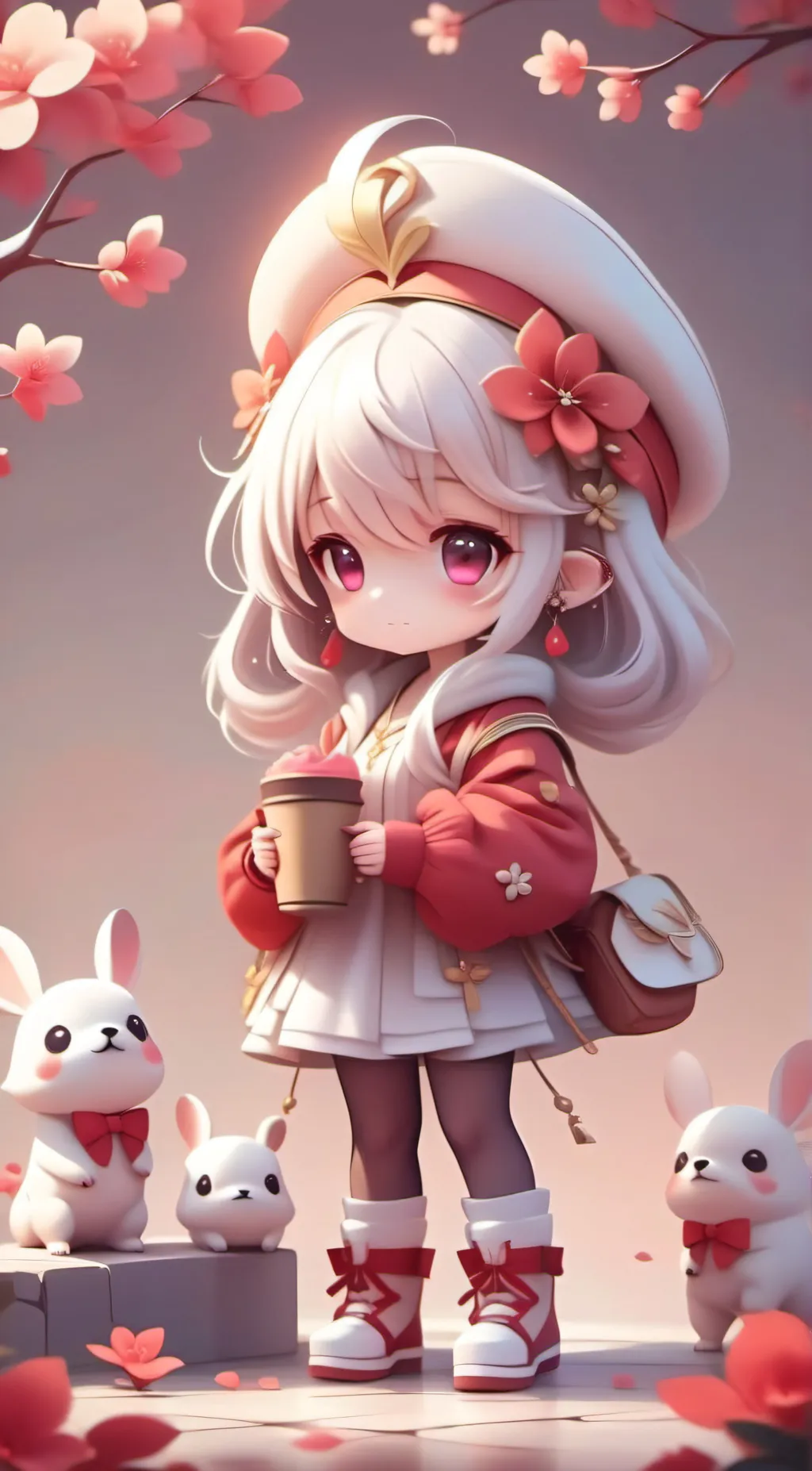 ai character: Flora background