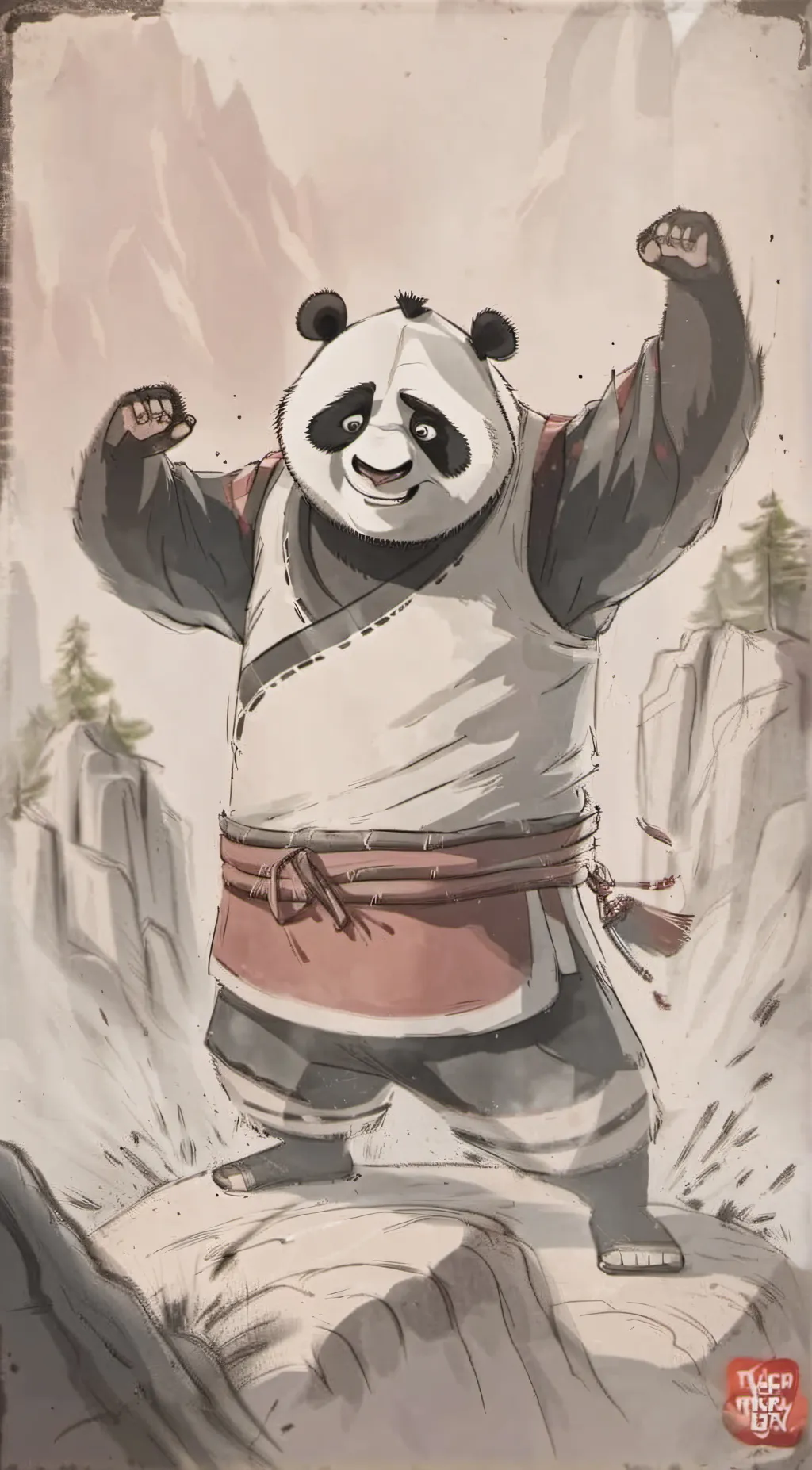 ai character: po background