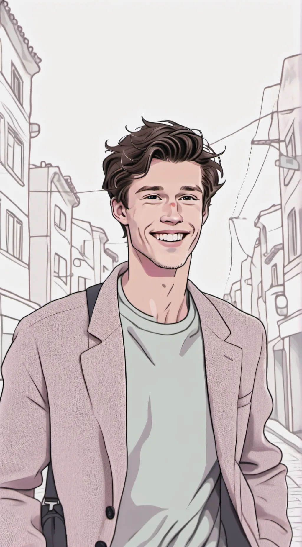 ai character: Shawn y Mendes background