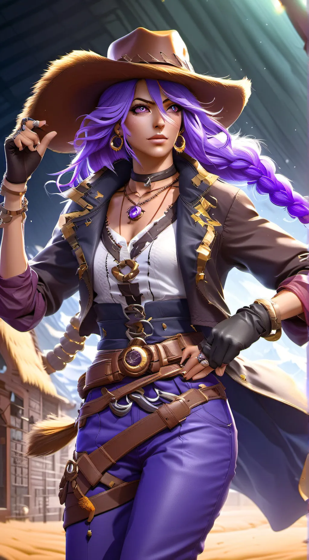 ai character: Sheriff Mandy background