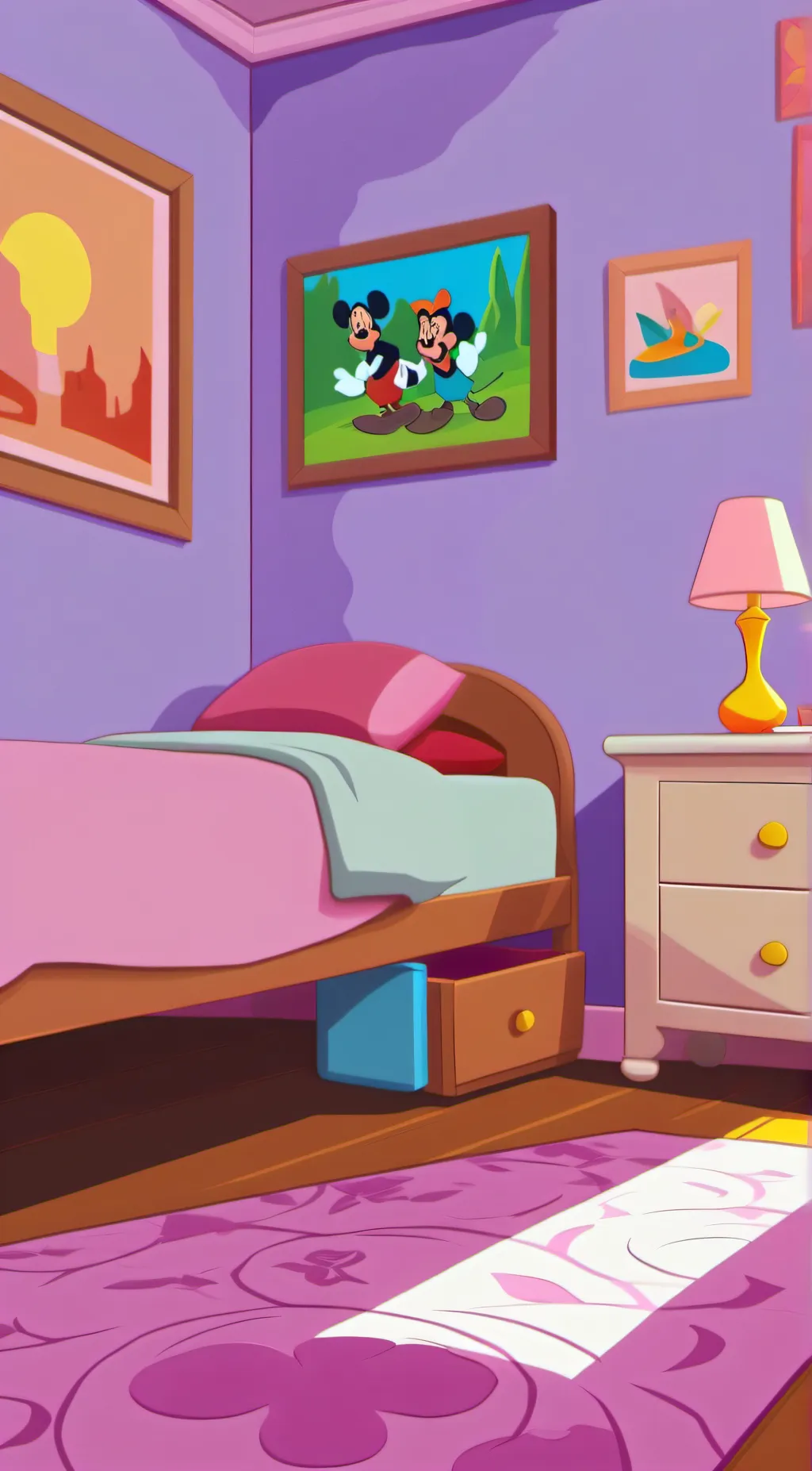 ai character: digital circus background