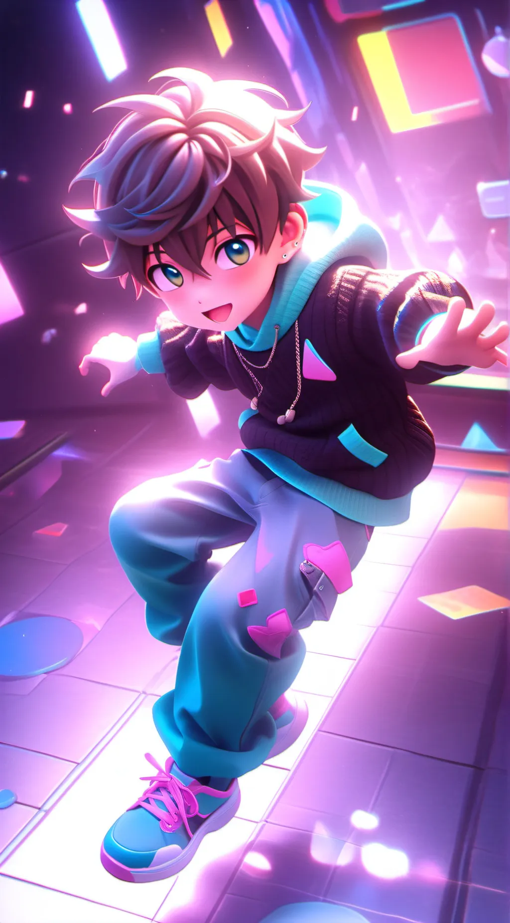 ai character: Kamen larutom background