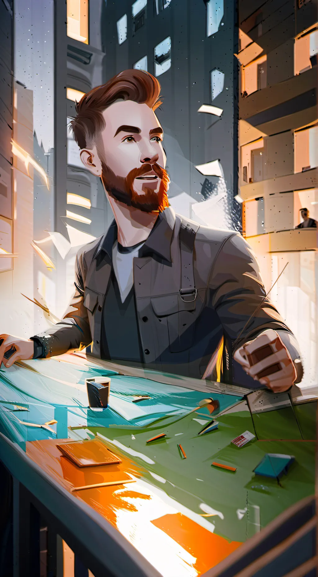ai character: Brandon Farris background