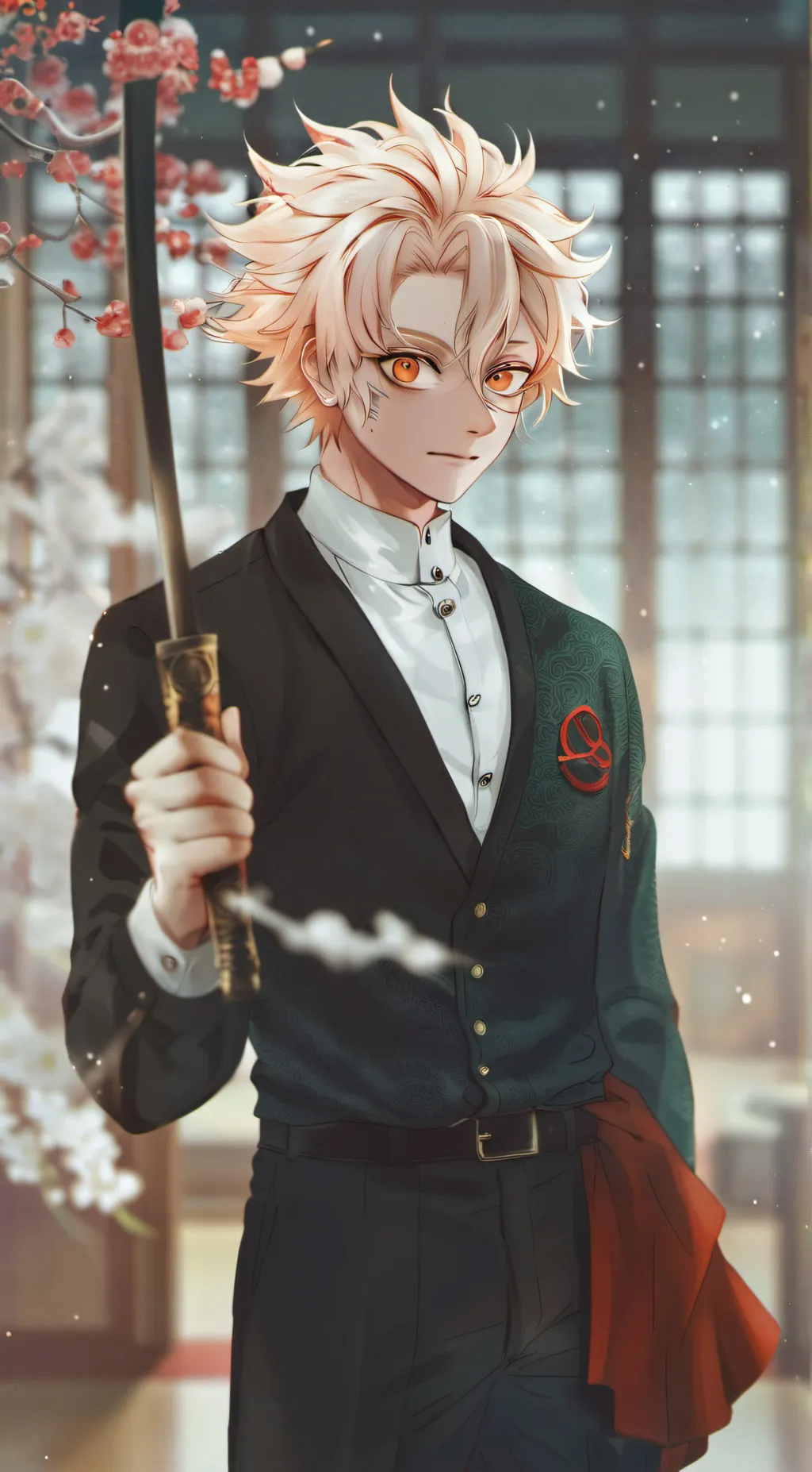 ai character: mha + demon slayer background