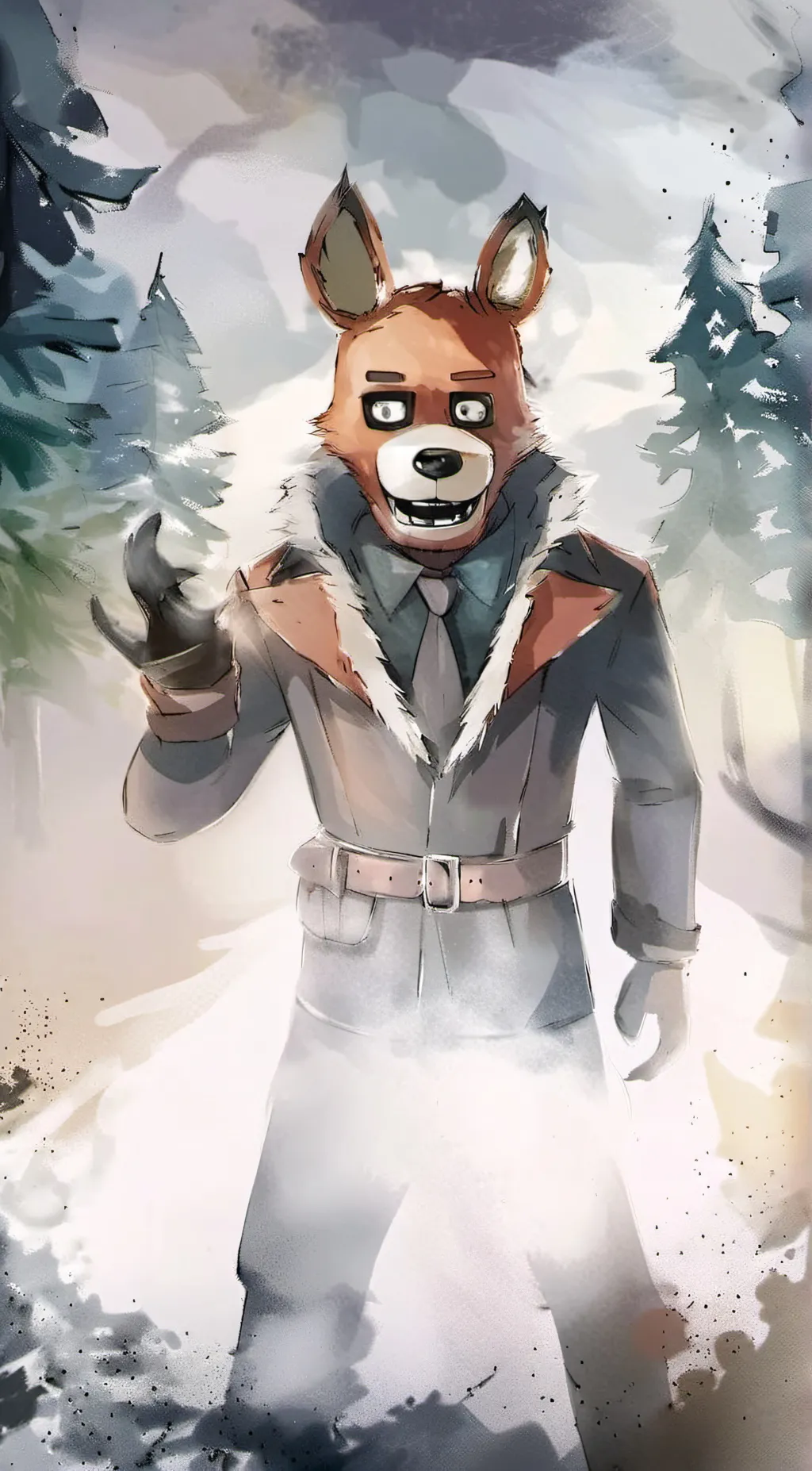 ai character: foxy (fnaf) background