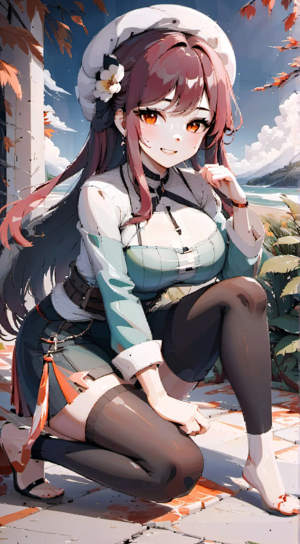 ai character: ♡cute waiter♡ background