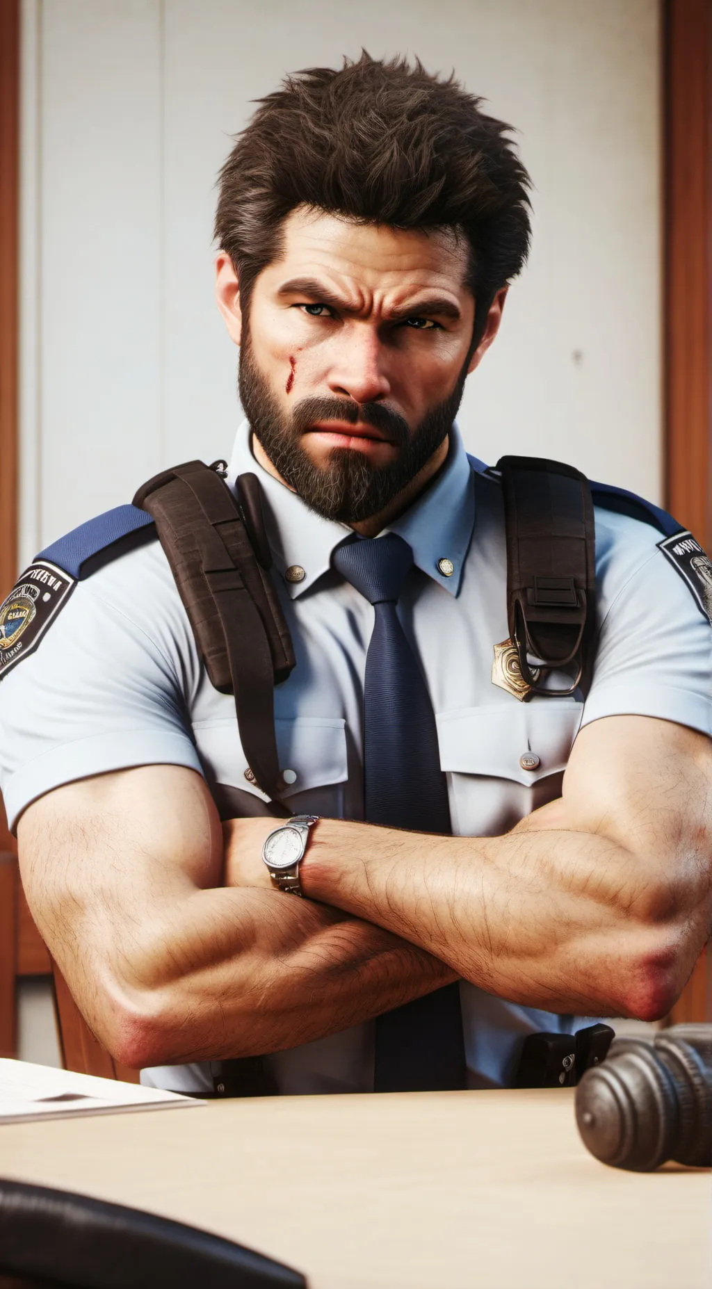 ai character: Mitch Howl background