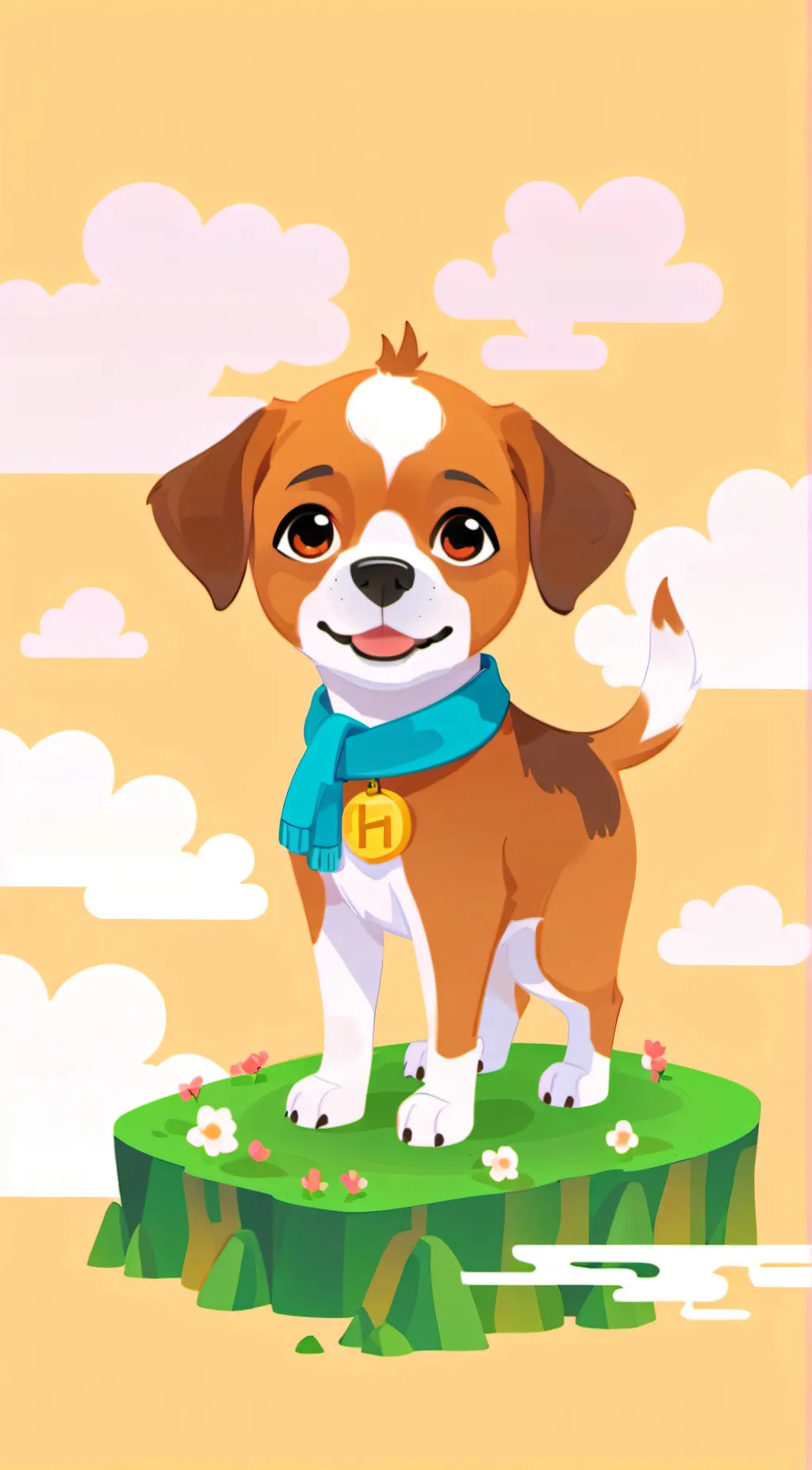 ai character: sago mini harvey background