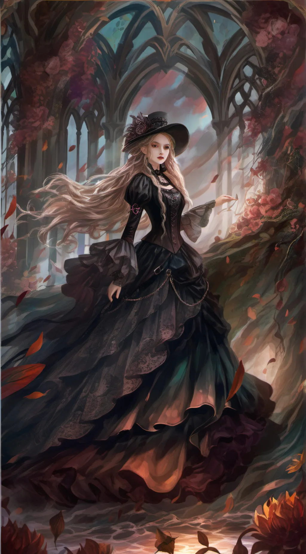 ai character: A world of magic background
