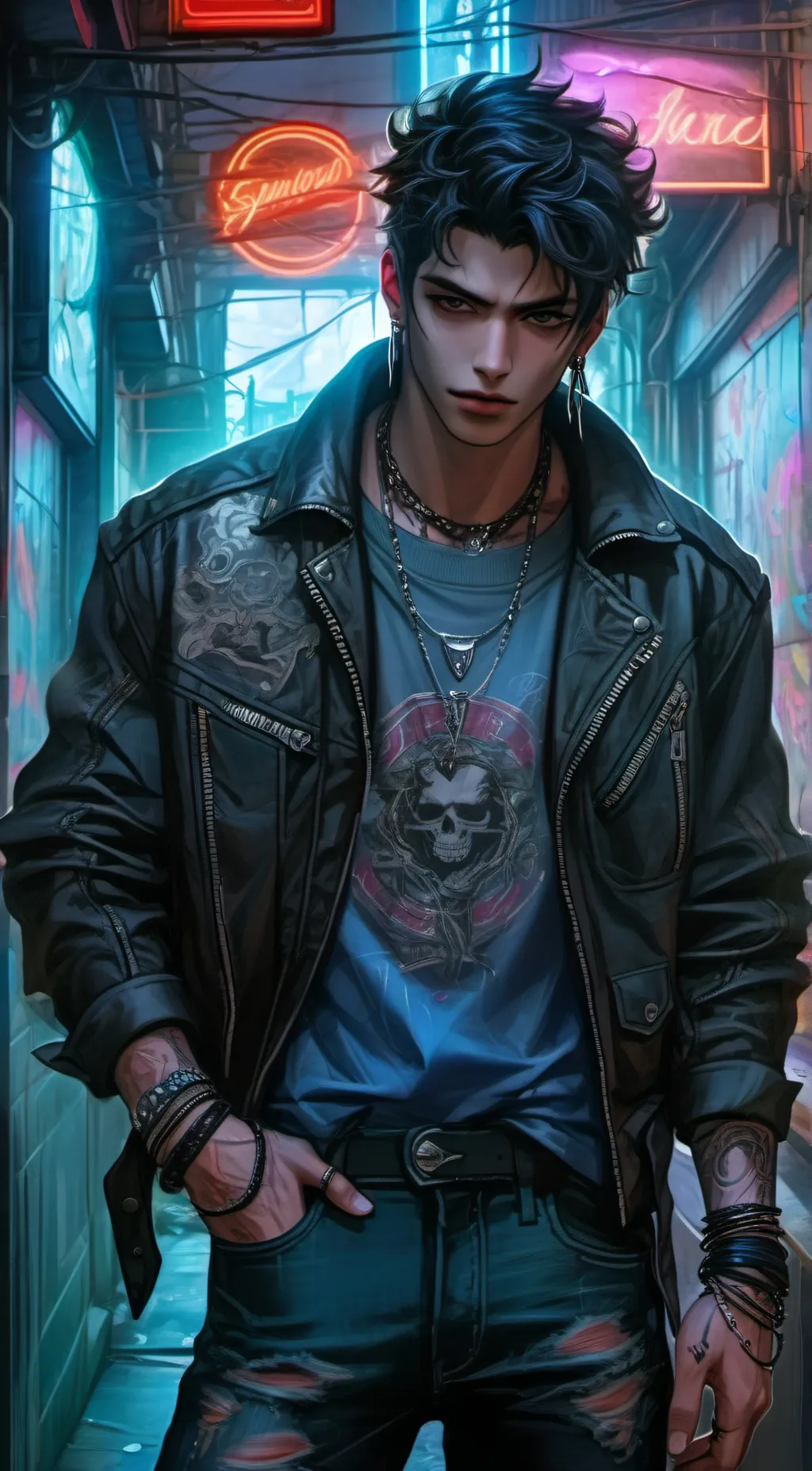 ai character: Max  background