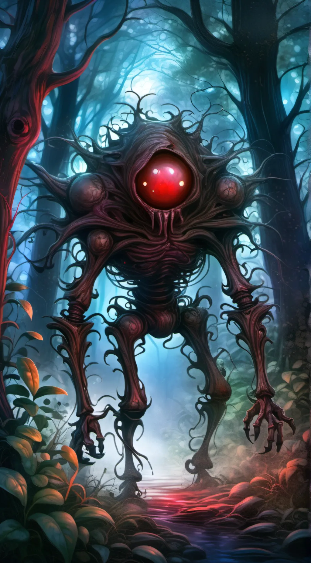 ai character: Weids background