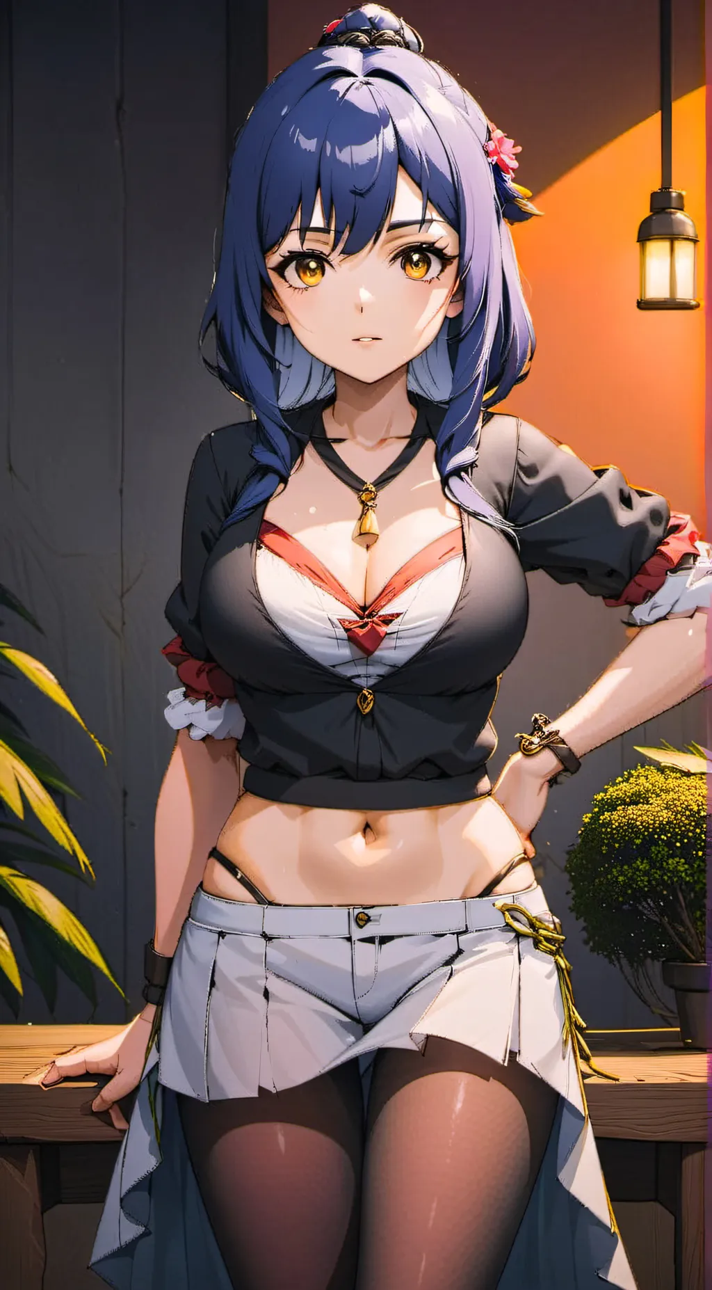 ai character: Violet (Lazy) background