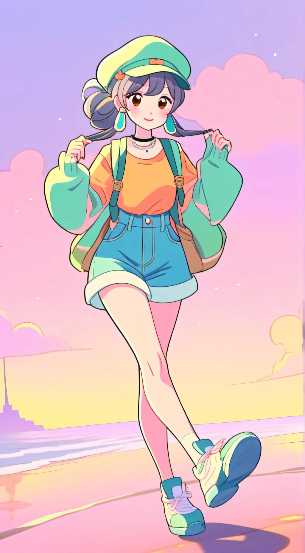 ai character: sus girl background