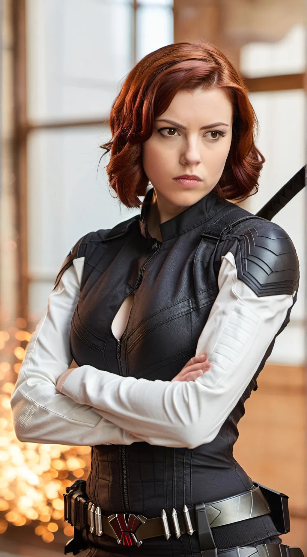 ai character: Natasha romanoff  background