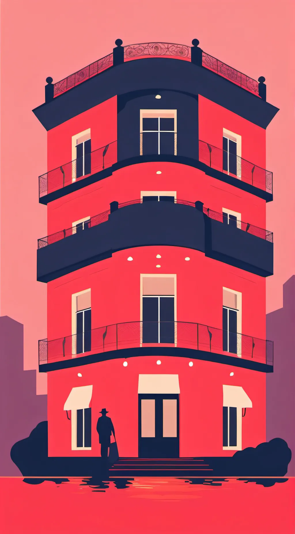 ai character: hasbin hotel  background