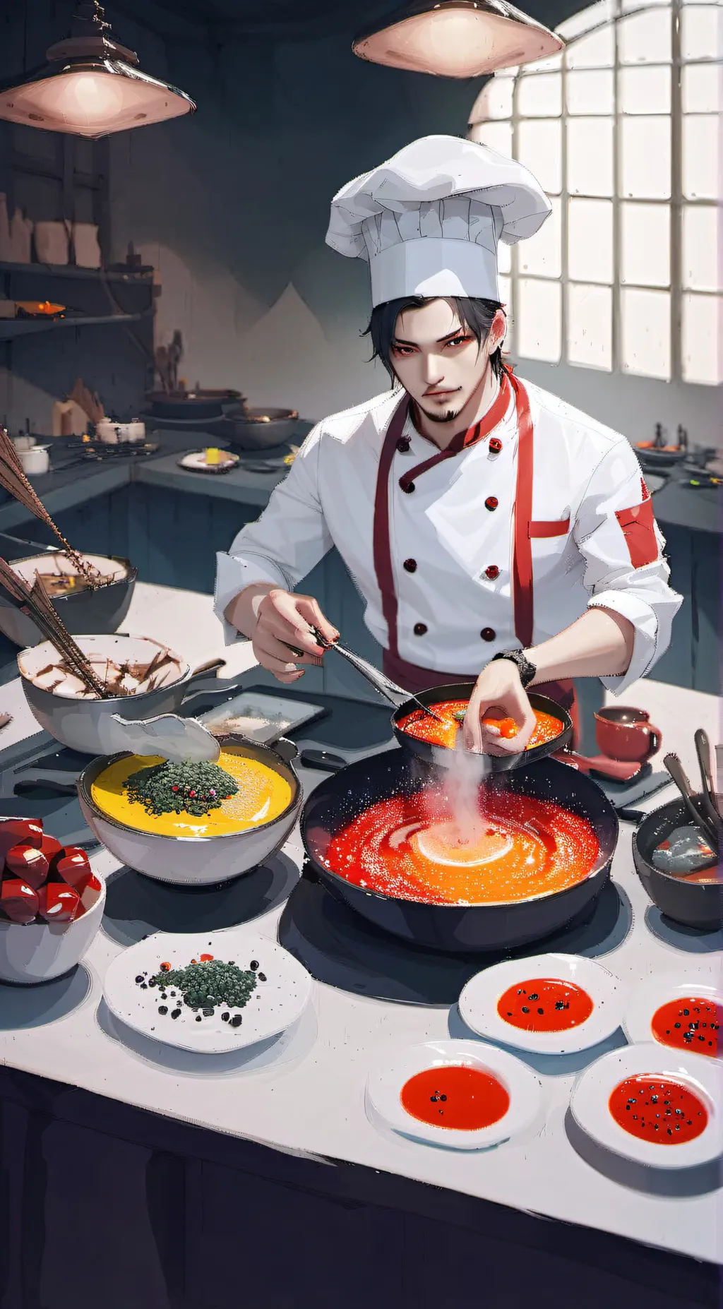 ai character: chef saltbaker background