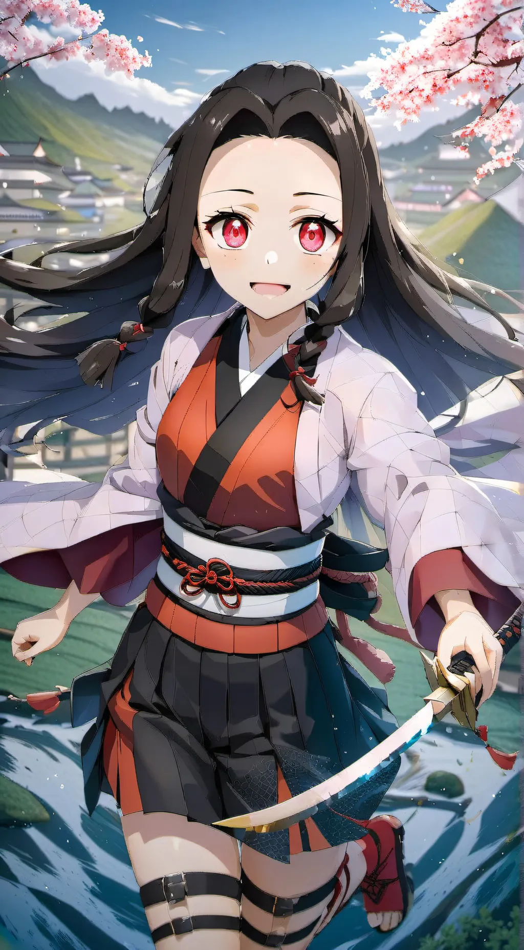 ai character: Nezuko  background