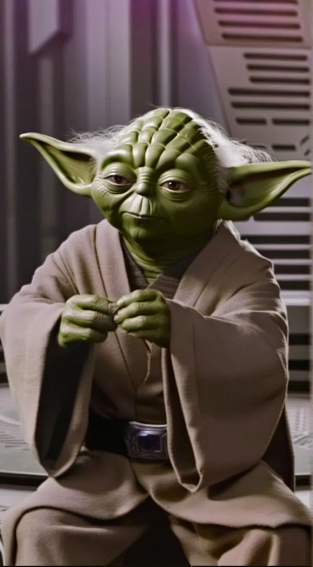 ai character: Yoda  background