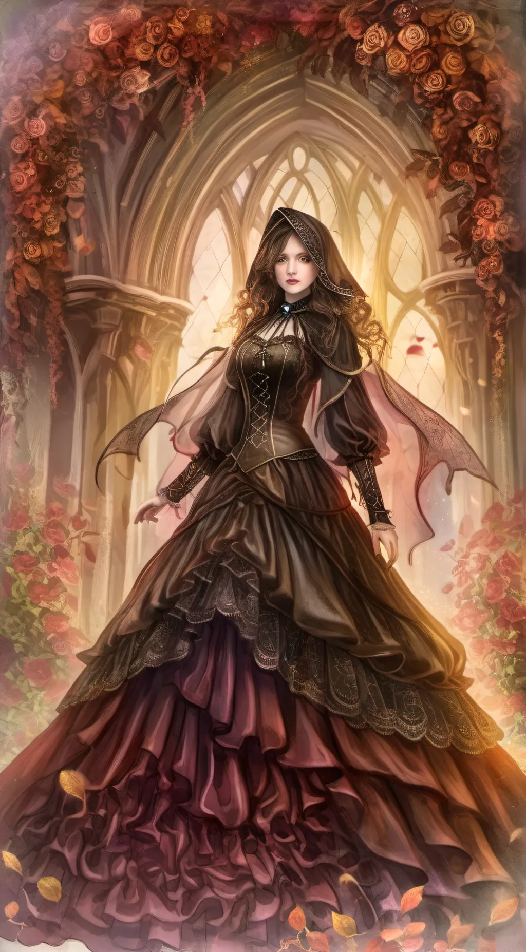ai character: Violet background