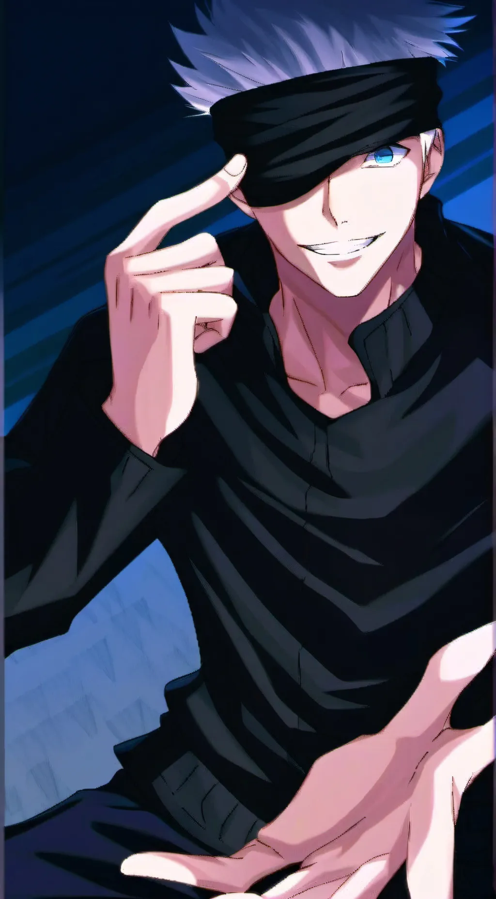 ai character: Gojo Saturo background