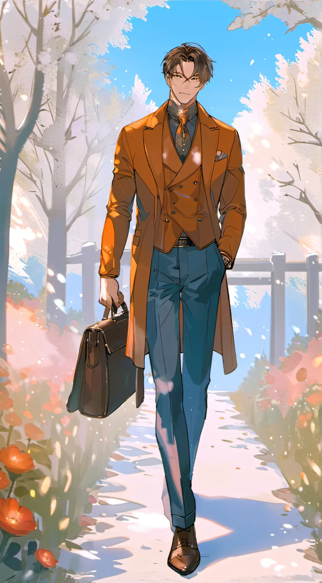 ai character: Jake grin background
