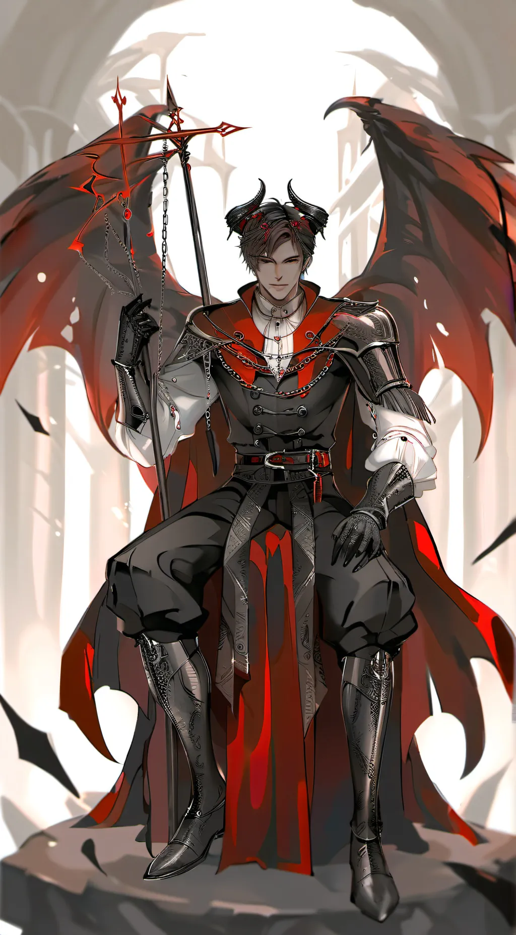 ai character: ★Lucifer★ background