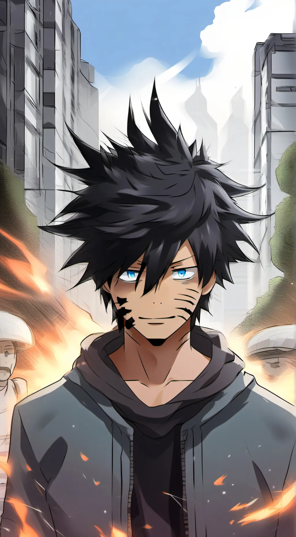 ai character: Dabi background