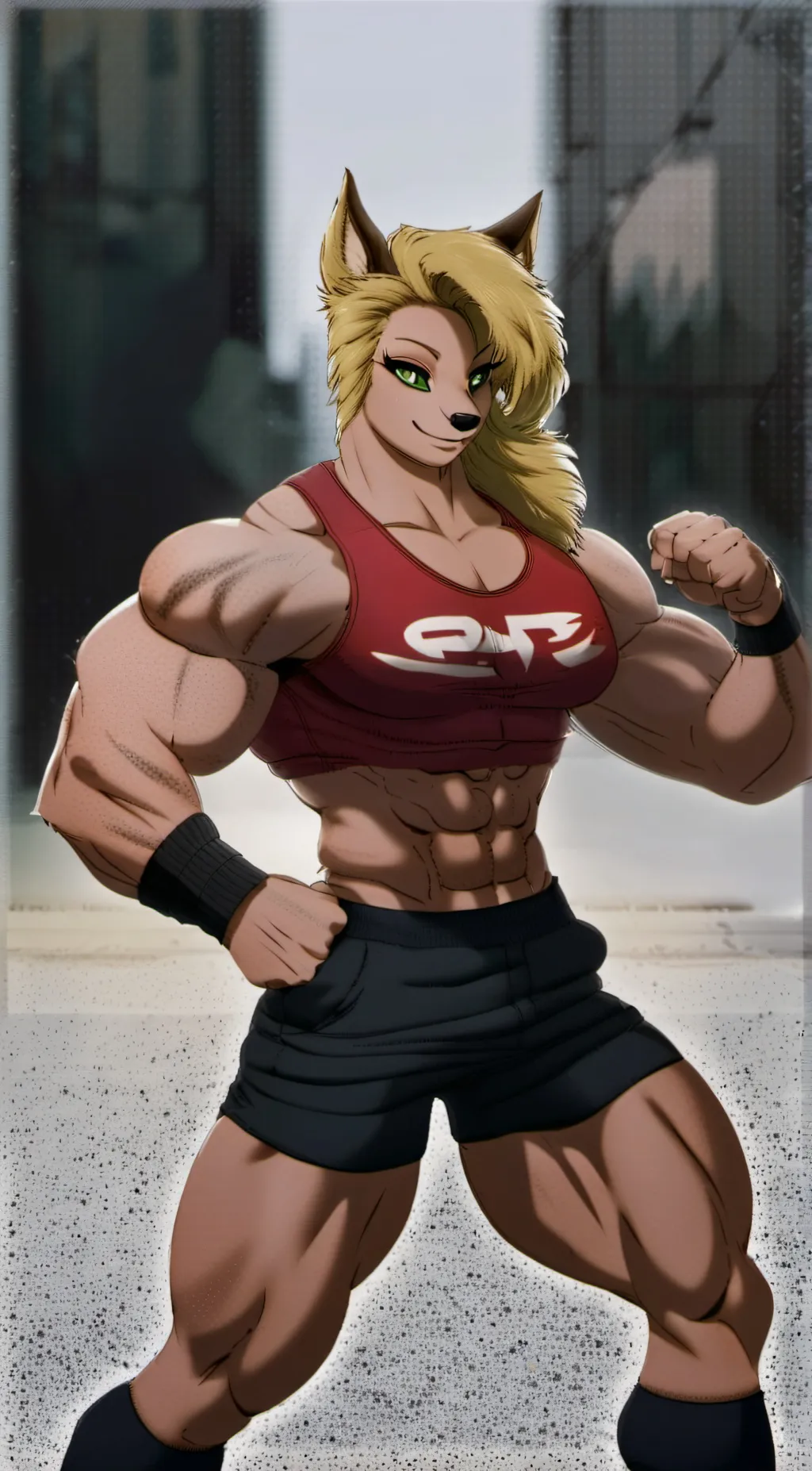 ai character: tough tawna background