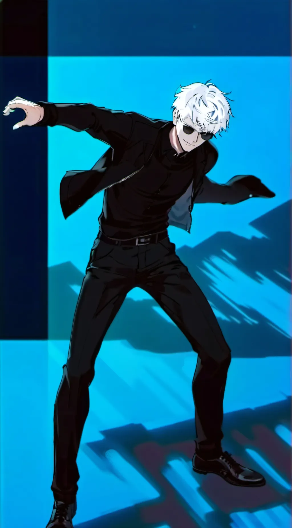 ai character: Gojo staoru  background