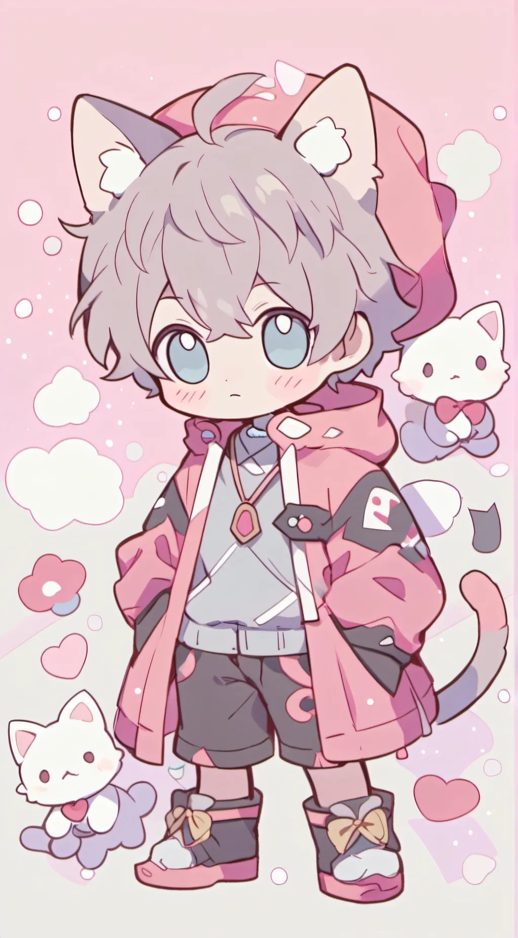 ai character: Neko guest  background