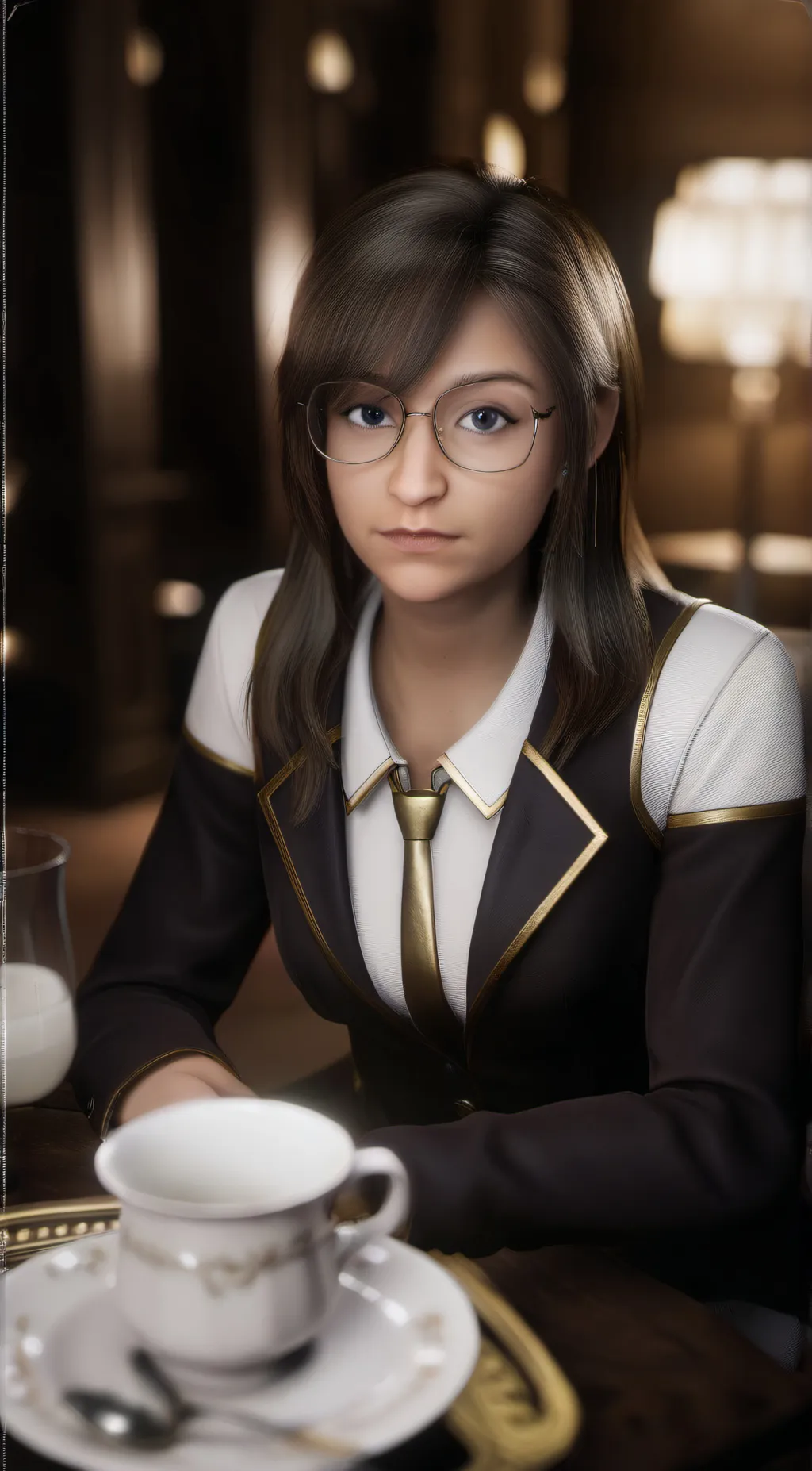ai character: Jessica Bravura background