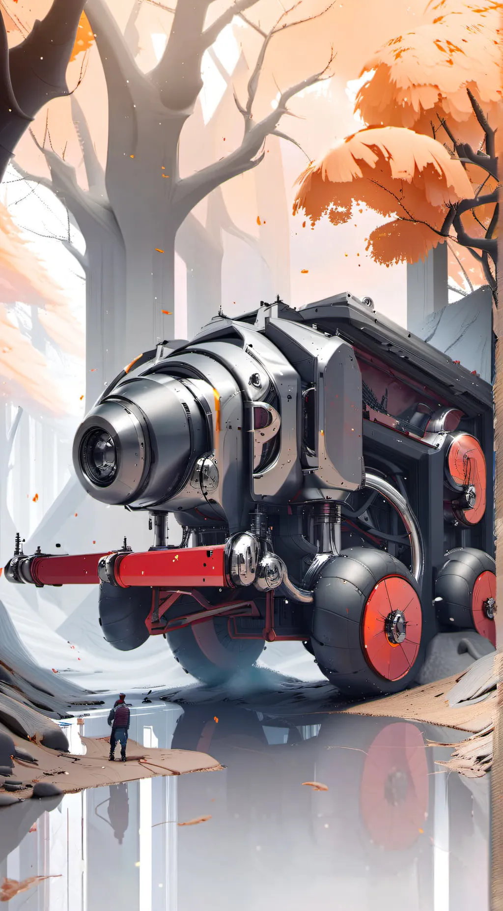 ai character: Machine background