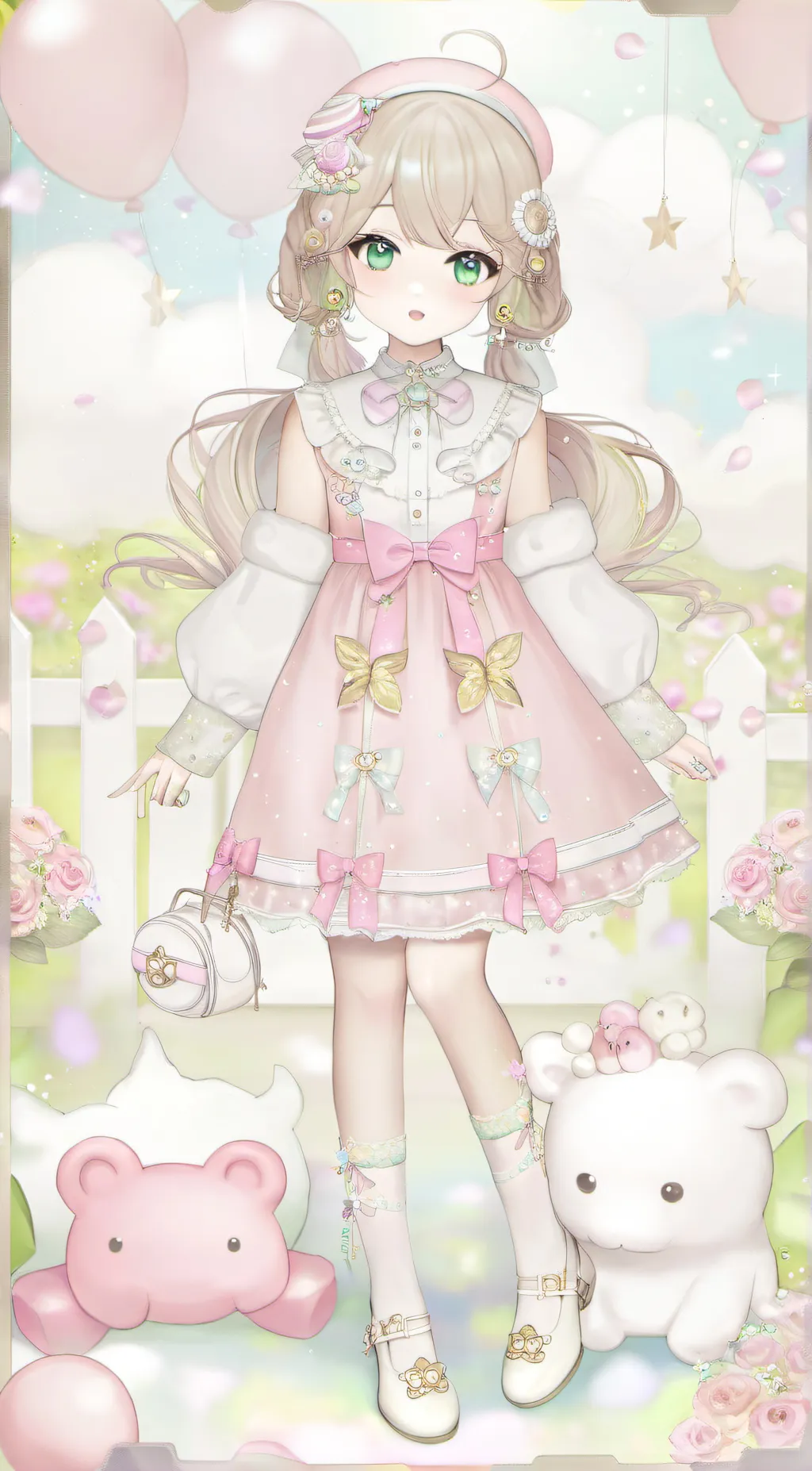 ai character: Paisley background