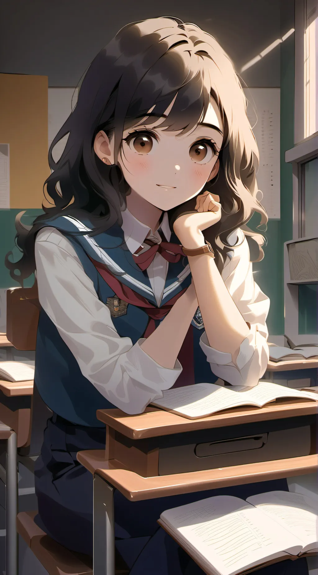 ai character: everly background