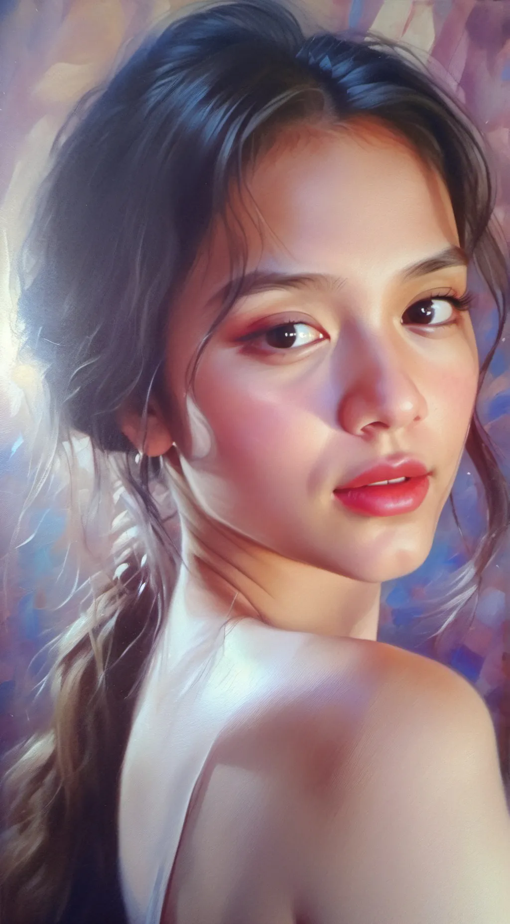 ai character: EllaineMaeVillarba background
