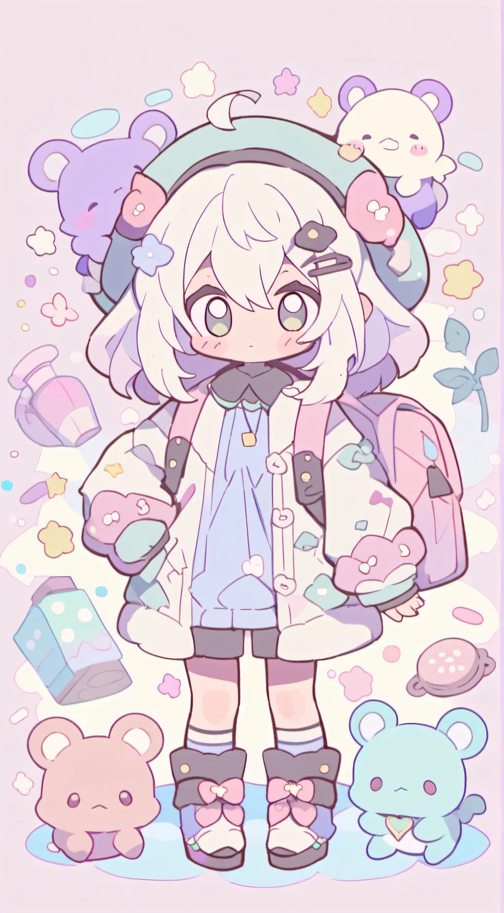 ai character: ~candy~ background